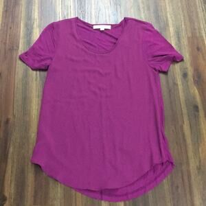 Ann Taylor Loft raspberry blouse
